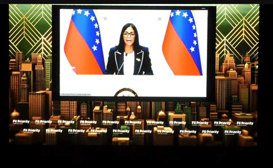 La presidenta encargada Delcy Rodríguez marcó un punto de inflexión en el tema económico de Venezuela durante su participación en el Foro Fii Priority 2026