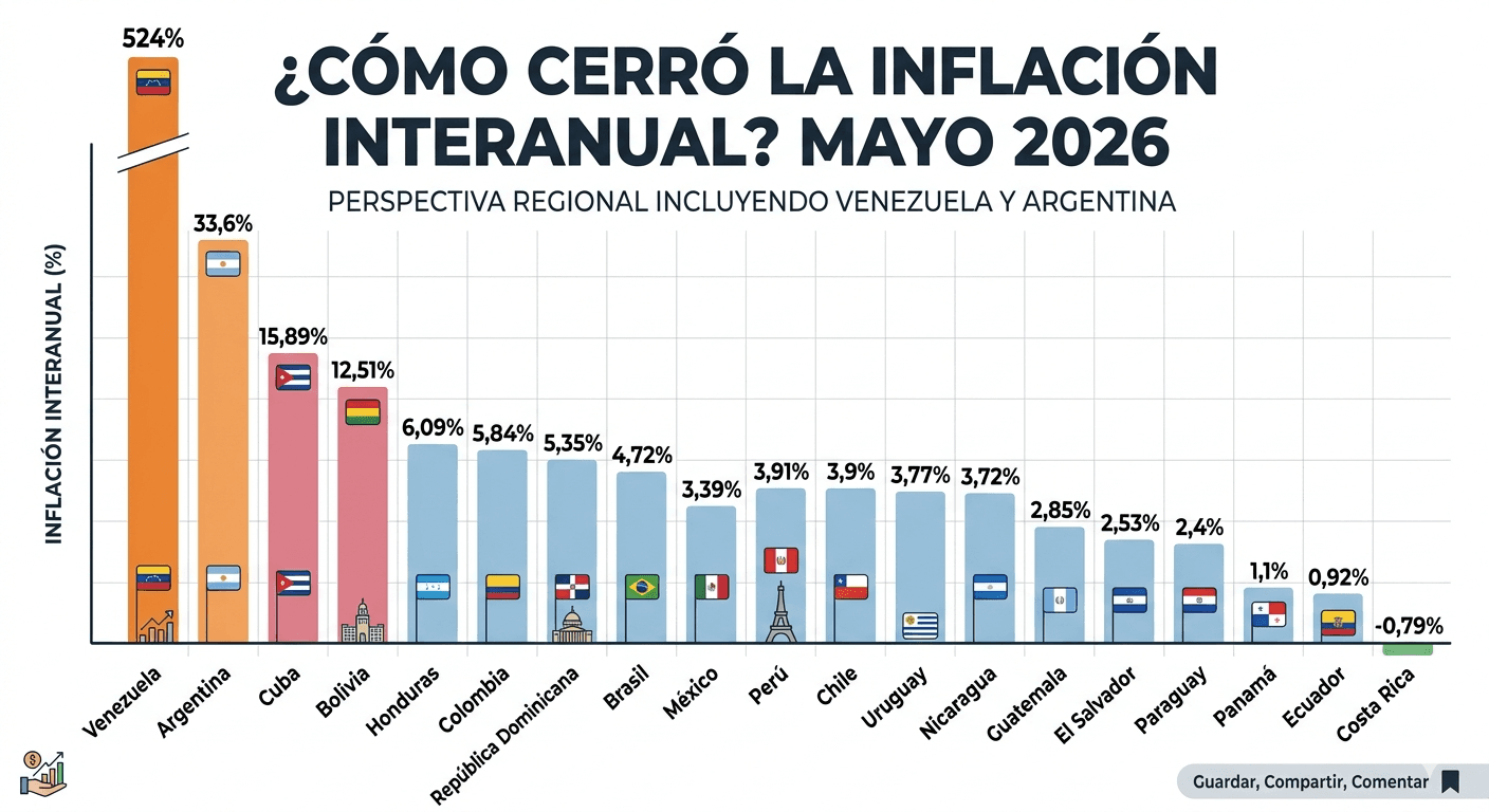 América Latina en Mayo de 2026: Una Región en Tres Velocidades Inflacionarias